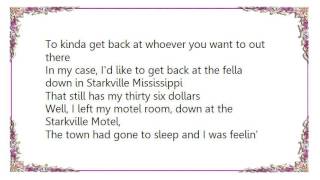 Johnny Cash - Starkville City Jail Lyrics