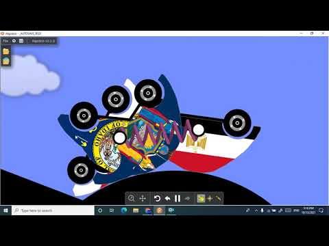 Country Car Race (Part 1) l Algodoo