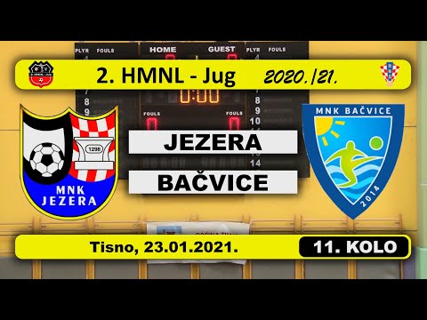 2. HMNL Jug, 11. KOLO: JEZERA - BAČVICE  4:0, 23.01.2021.