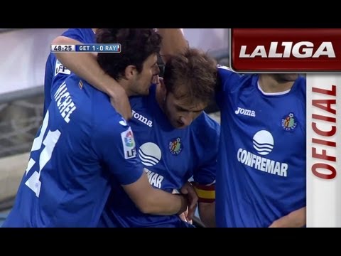 Gol de Rafa (1-0) en el Getafe CF - Rayo Vallecano - HD