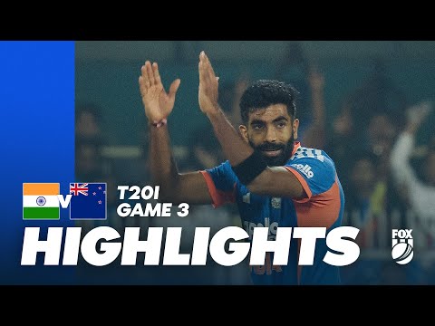 India v New Zealand 3rd T20I Full Match Highlights I Fox Cricket