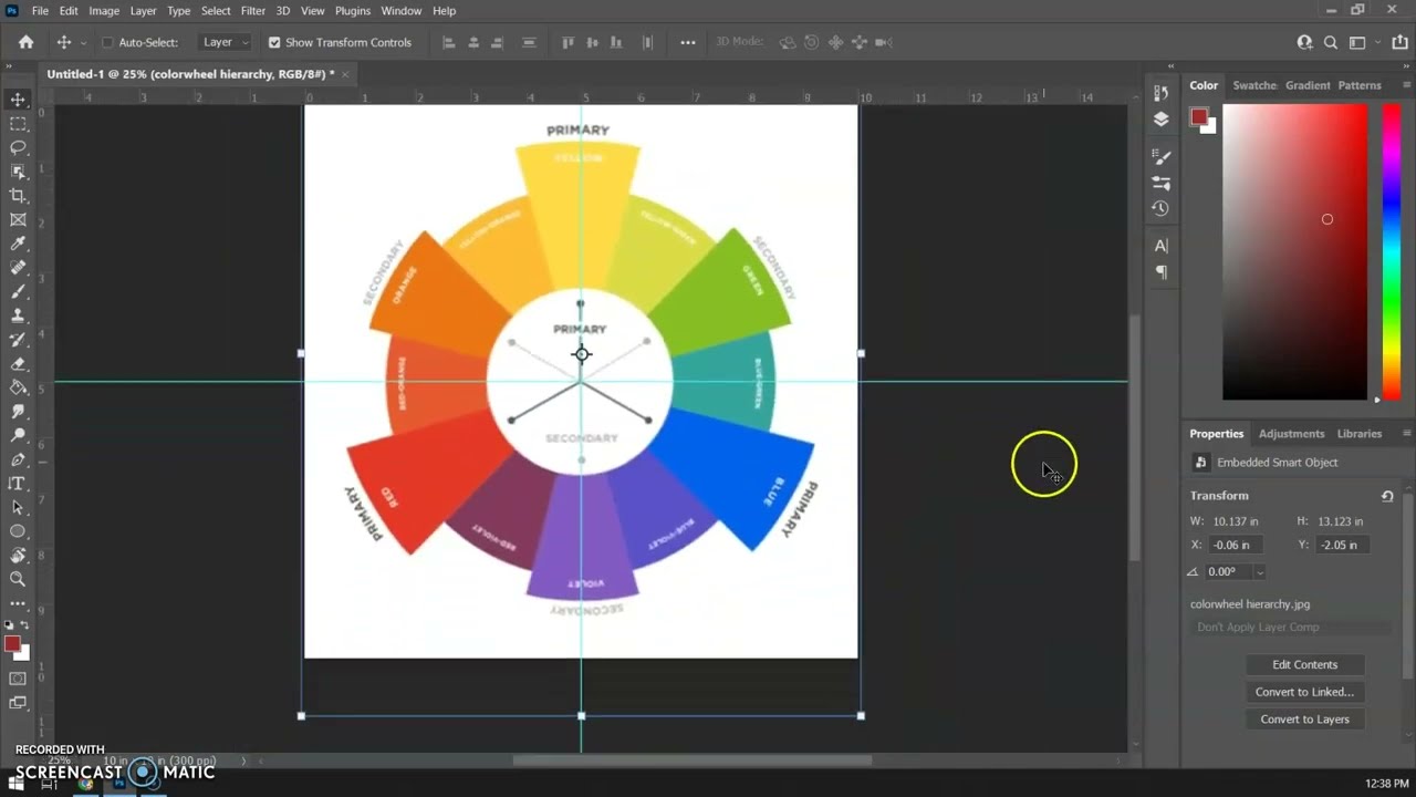 Color Wheel - 1 Setting up your document