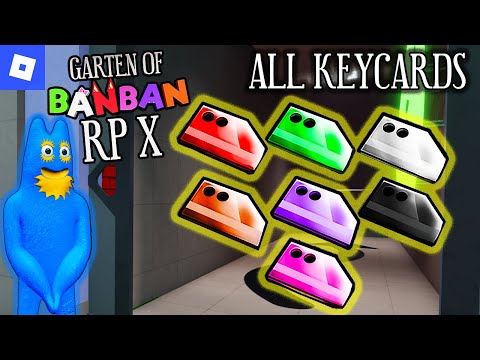 Garten of BANBAN RP X [Part 6, All Keycards] : roblox mascot gameplay walkthrough