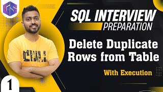 Delete🧽 Duplicate Rows from Table📑| SQL Interview Preparation | SQL Interview Questions