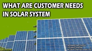 16- Customer Needs  | Basics of Solar Energy