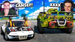 MACHINE me HUMILHOU com um TANQUE TURBO de 100.000 CV! BeamNG.drive