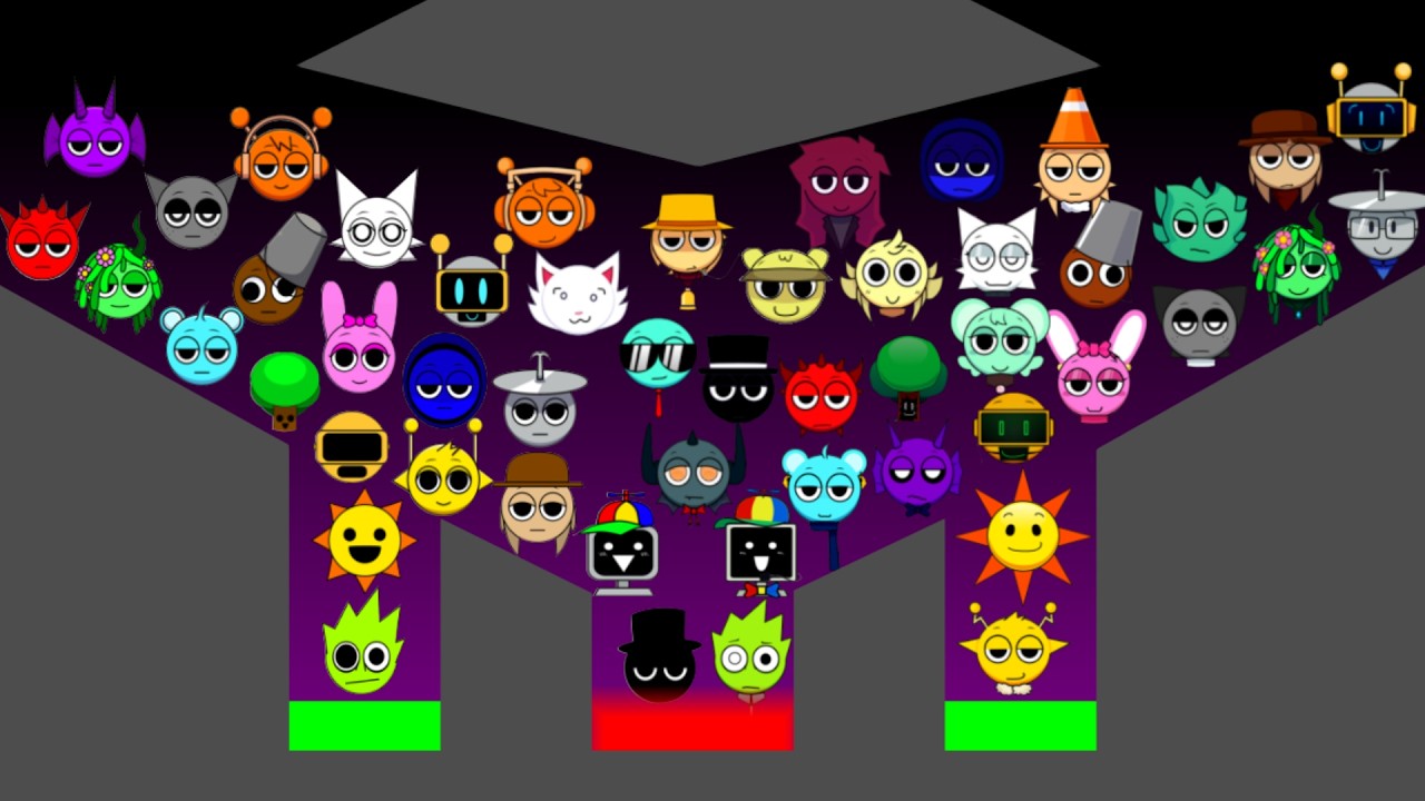 Sprunki Incredibox + Sprunki Parodybox Marble Race in Algodoo | Kitsune Marble