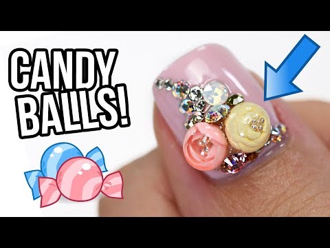 Make Candy Ball Flowers For Your Nails!