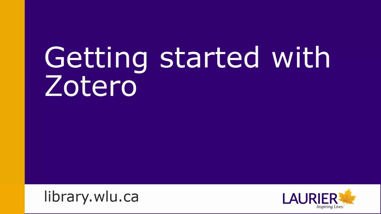 Getting Started with Zotero