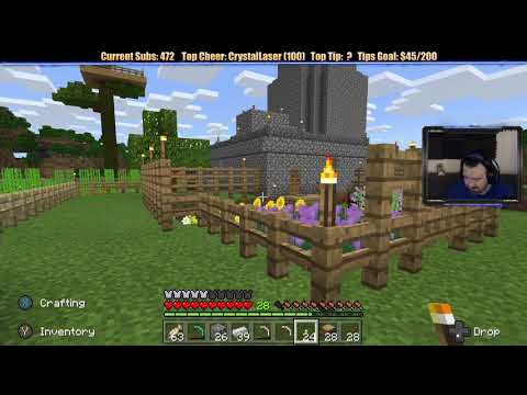 Minecraft "Chill Stream" Feb. 9, 2019 pt1 - Hoppers, Fishing, and Some Mining