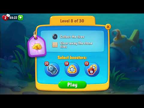 FISHDOM: Hermann's bathyscaphe Level 8 No boosters.