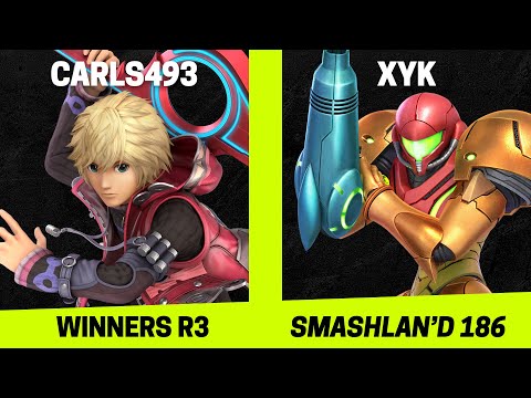 SmashLAN'd 186 Winners R3 - Carls493 (Shulk) vs XYK (Samus) - SSBU Tournament