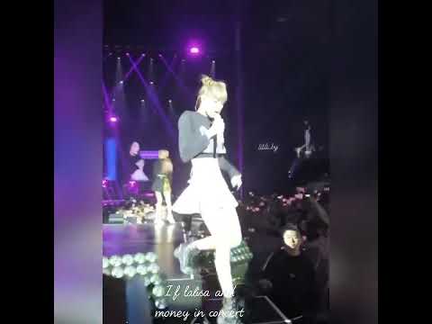 if lalisa and money in concert #blackpink #lisa #lalisa #money