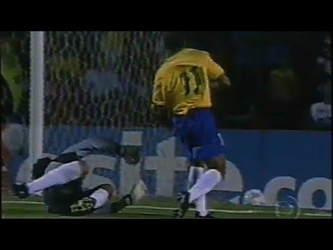 BRASIL 1x1 PERU - Eliminatórias Copa 2002 - Jornal da Globo 25/04/2001
