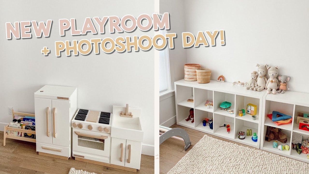 Setting up a playroom for our baby! + photoshoot behind the scenes