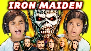 Video thumbnail of "KIDS REACT TO IRON MAIDEN (Metal Music)"