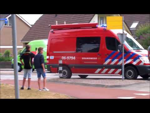 (Primeur's) Verschillende hulpdiensten met spoed naar GRIP 3 brand in Nunspeet