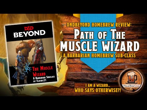 Path of the Muscle Wizard- D&D Barbarian Subclass - DNDBEYOND