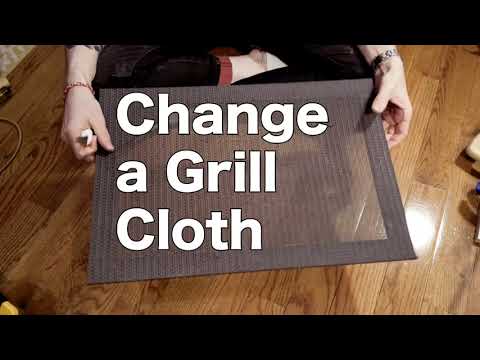 How to install cane weave grill cloth on your amp!