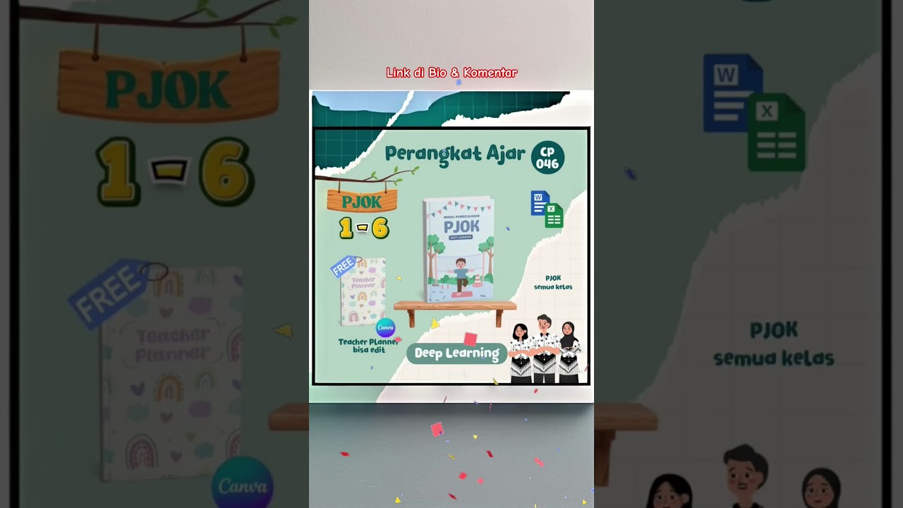 Perangkat Pembelajaran Deep Learning PJOK SD Kelas 1 2 3 4 5 6 #perangkatpembelajaran #pjoksd