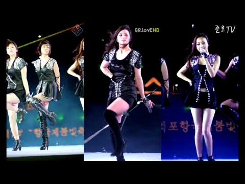 100724 Posco Firework Festival Honey - Multi Angle( Ver. GyuRi,SeungYeon,HaRa)