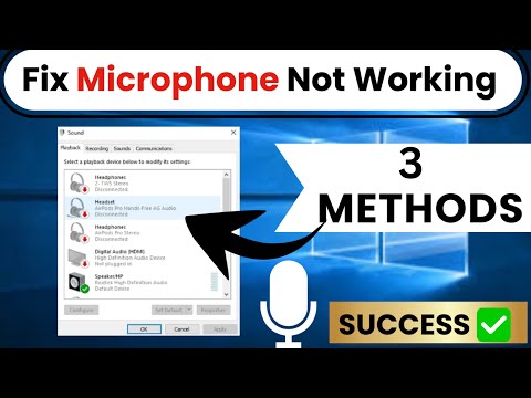 Fix Microphone Not Working on Windows 10 | 2025 Step-by-Step Guide