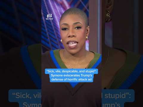 'Sick, vile, despicable, and stupid': Symone eviscerates Trump’s defense of horrific attack ad