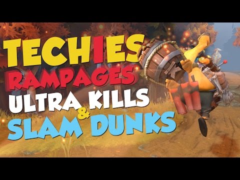 DotA 2 - 7.00 TECHIES RAMPAGES, ULTRAS & SLAM DUNKS!