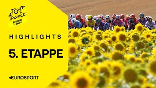 Tour de France Femmes 2025 | 5. Etappe | Highlights deutsch | Radsport