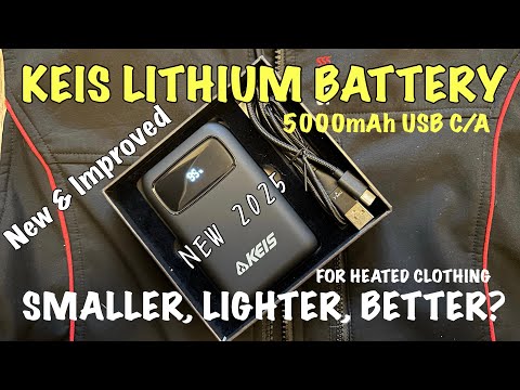 Neue verbesserte Keis Lithiumbatterie 5000 mAh USB C/A – Beheizte Kleidung – Teil 1 #keisapparel