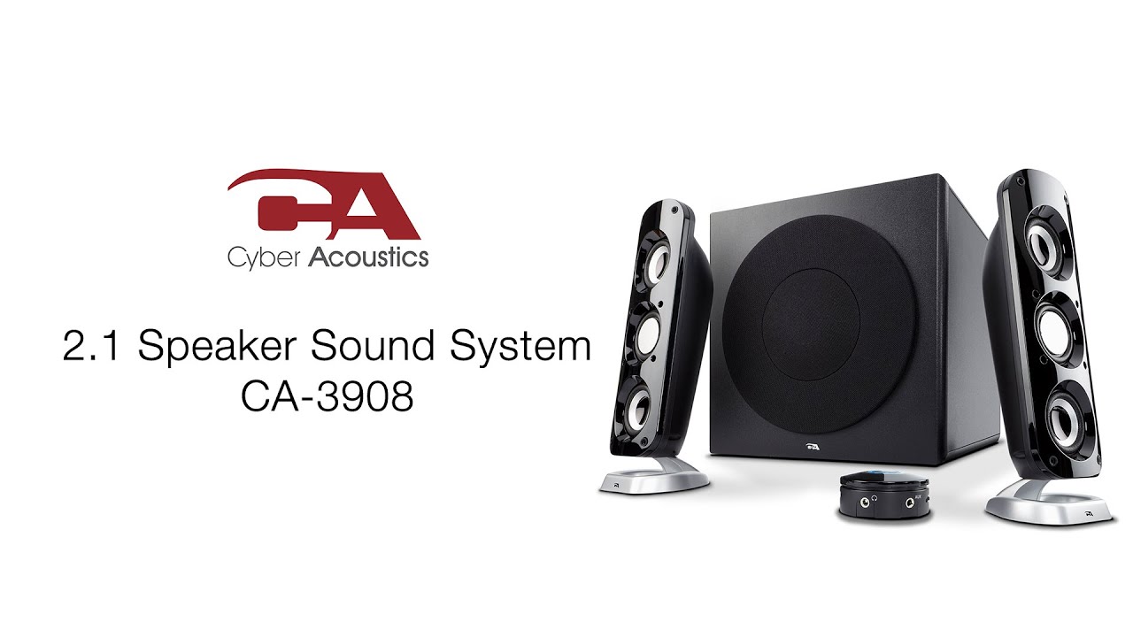 2.1 Speaker System (CA-3908) | Cyber Acoustics