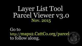 Layer List Tool - Cattaraugus County Parcel Viewer v3.0