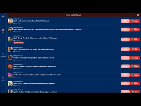 Viele Runen durch Tapjoy bekommen | 1 Minuten Tutorial