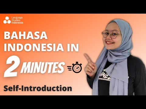 Learn Indonesian in 2 Minutes | How To Introduce Yourself in Indonesian