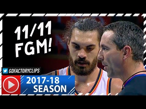 Steven Adams Full Career-High Highlights vs Timberwolves (2017.12.01) - 27 Pts, 11-11 FGM!