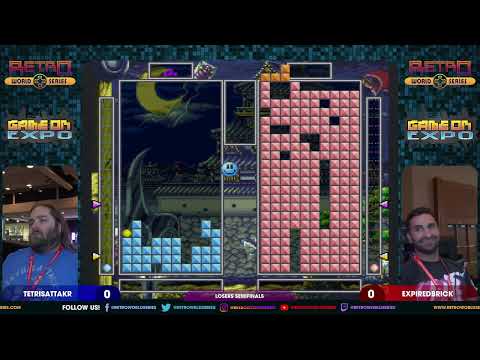 TetrisAttakr vs ExpiredBrick (Losers Semifinals) - Tetris Battle Gaiden - Game On Expo 2023