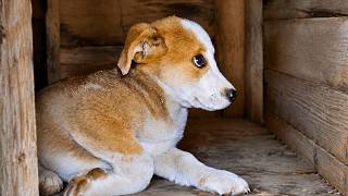 Abandoned Puppy Was Crying In Pain Until Someone Finally Heard Her