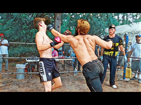 College Wrestler vs Brawler in a backyard MMA Fight!