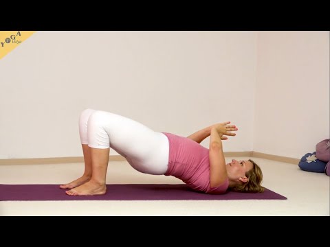 Brücke mit Anjali Mudra - Yoga Asana Lexikon