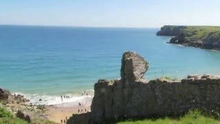 Barafundle Beach near Pembroke in Pembrokeshire South Wales 3