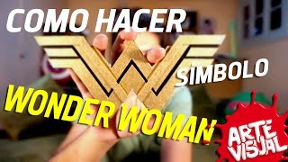 ARTE VISUAL - WONDER WOMAN COMO HACER SÍMBOLO #AbrilVideosMil DIY #DCComics #JUSTICELEAGUE