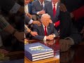 Pastors lay hands on Trump during Oval Office Prayer #shorts