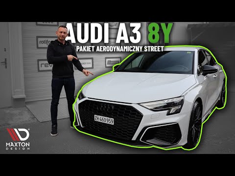 Montaż spliterów od Maxton Design AUDI A3 8Y #Maxtonized