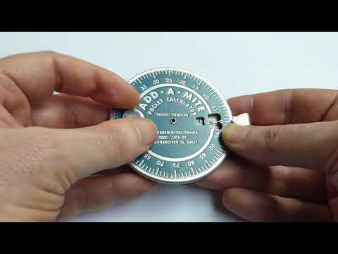 The Add-A-Mite Pocket Calculator