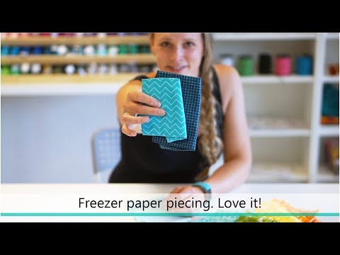How to do foundation Paper Piecing with Freezer paper. Such a FUN technique!