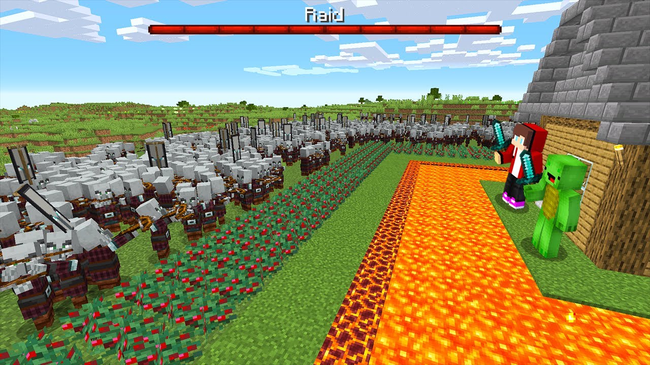 襲撃者 vs 7個のセキュリティ【まいくら・マインクラフト・マイクラ】