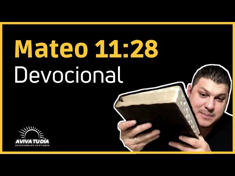Mateo 11:28 DEVOCIONAL DIARIO