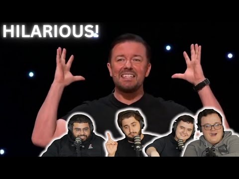 Ricky Gervais Politically Incorrect Jokes Reaction! SAVAGE!
