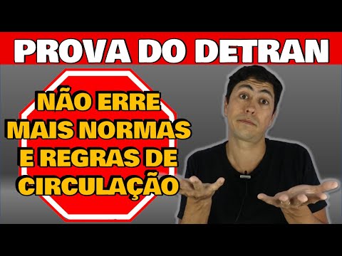 SIMULADO DO DETRAN - NORMAS E REGRAS DE CIRCULAÇÃO -  DICAS E MACETES para você PASSAR DIRETO