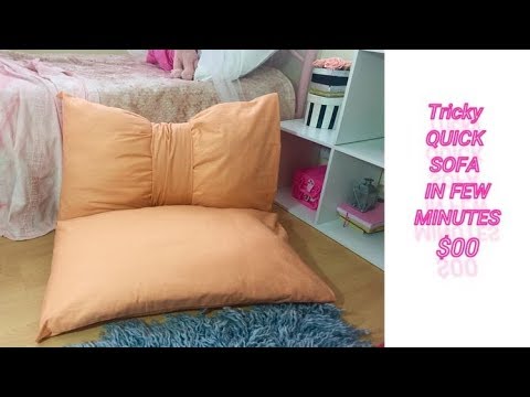 Quick And Easy Floor Sofa to Make in Few Minutes.I Made A DIY Sofa for Cheap.